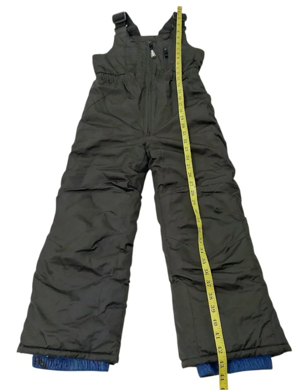 Snow Dragons Ski Bib Pants Kids 7 XL Black Insulated Waterproof Winter Overalls